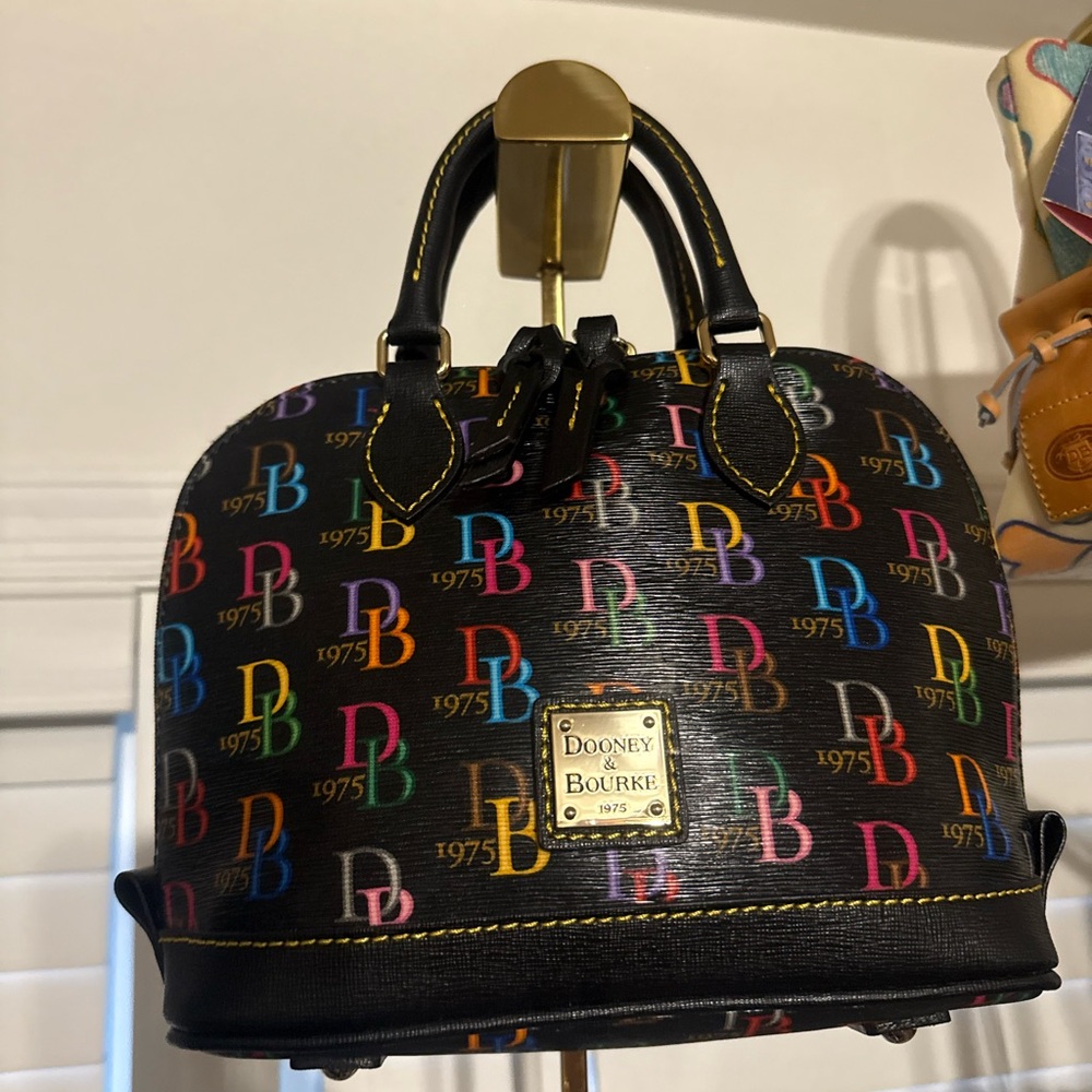 Dooney & Bourke Black Multicolor Mini Bag